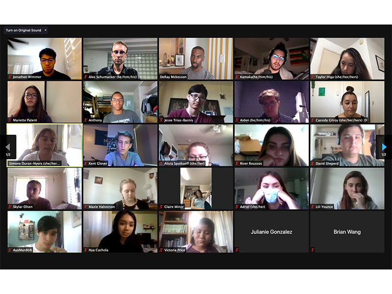 IVE class on Sept 9 zoom meeting with DeRay Mckesson