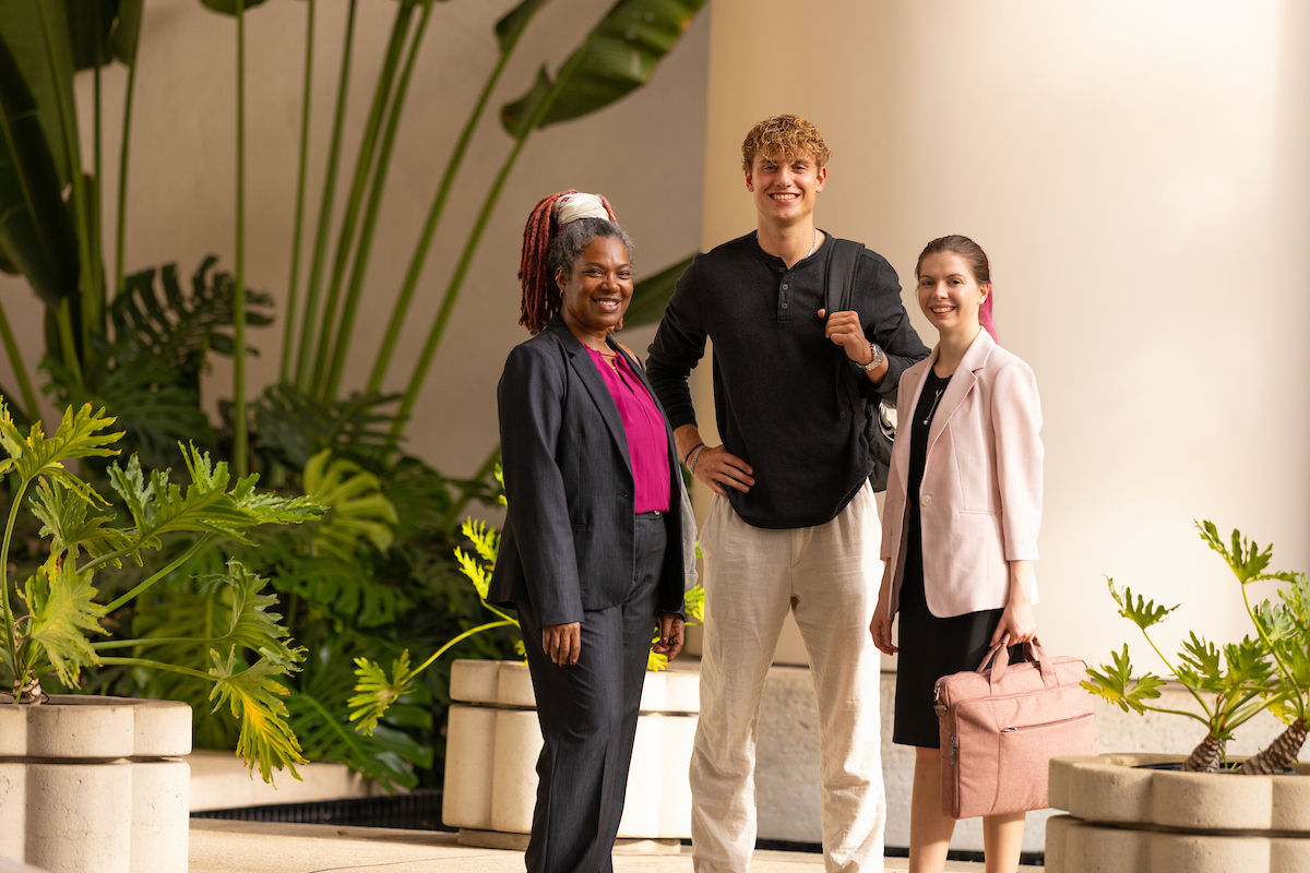 business students at harbor court